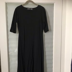 Mary Meyer Black 3/4 sleeve Maxi Dress